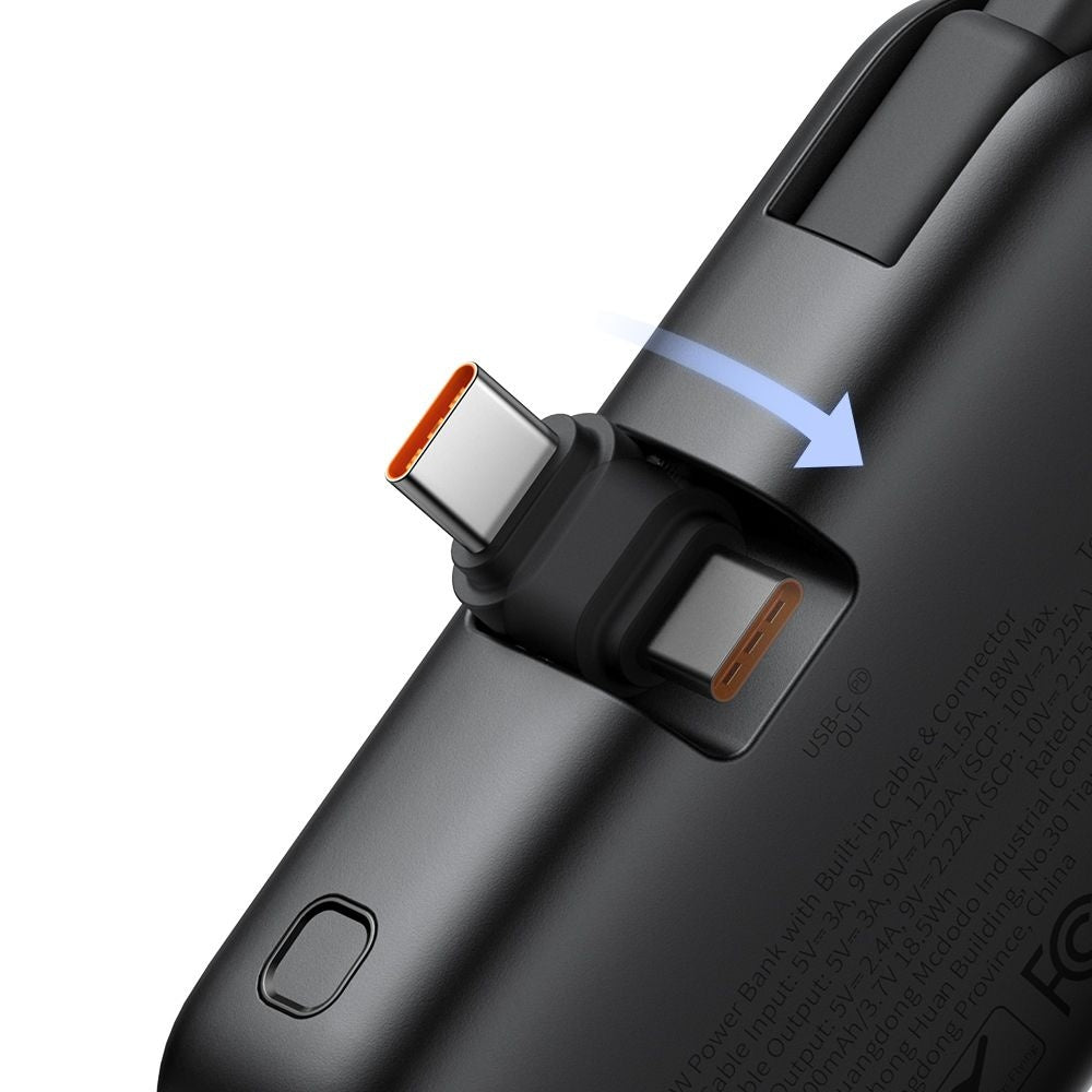 Ekstern Batteri McDodo MC-7760 Freekit, 5000mAh, 22.5W, PD, 3 x USB-C, Sort