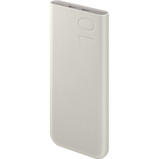 Samsung Ekstern Batteri, 10000mAh, 25W, PD, 2 x USB-C, Beige, Genforseglet EB-P3400XUEGEU