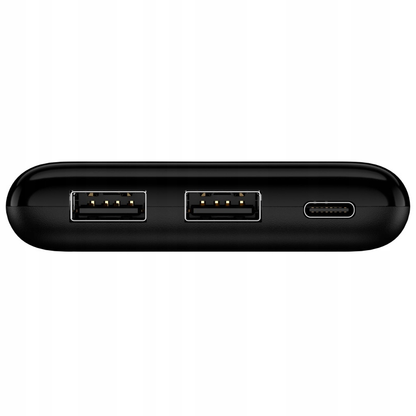 Ekstern batteri Setty SPBL-10, 10000mAh, 10W, 2 x USB-A, Sort