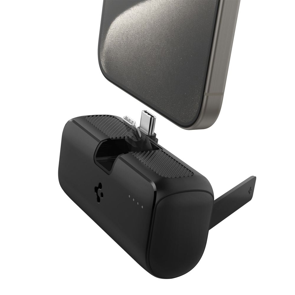 Ekstern batteri Spigen, 5000mAh, 22.5W, PD, 1 x USB-C, Sort