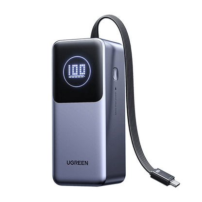 UGREEN PB723 External Battery, 20000mAh, 130W, QC + PD, 1 x USB-A - 2 x USB-C, Grey