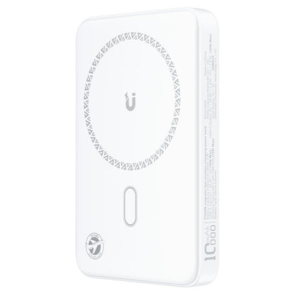 Acefast M26 Wireless External Battery, 10000mAh, 20W, PD + FQI, 1 x QI - 1 x USB-C, White