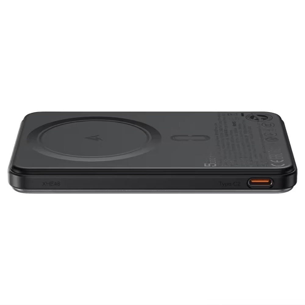 Ekstern trådløs batteri Acefast M30, 5000mAh, 20W, PD + FQI, 1 x QI - 2 x USB-C, Sort