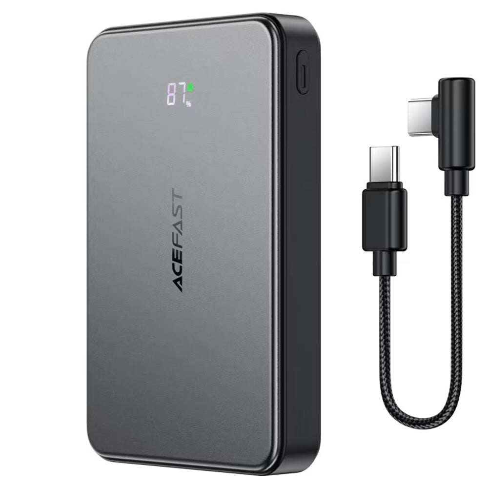 Ekstern trådløs batteri Acefast M31, 10000mAh, 22.5W, QC + PD + FQI, 1 x QI - 1 x USB-A - 2 x USB-C, Sort