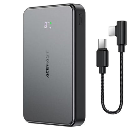 Ekstern trådløs batteri Acefast M31, 10000mAh, 22.5W, QC + PD + FQI, 1 x QI - 1 x USB-A - 2 x USB-C, Sort