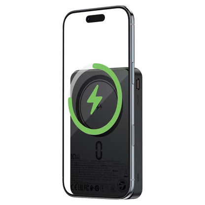 Ekstern trådløs batteri Acefast M31, 10000mAh, 22.5W, QC + PD + FQI, 1 x QI - 1 x USB-A - 2 x USB-C, Sort