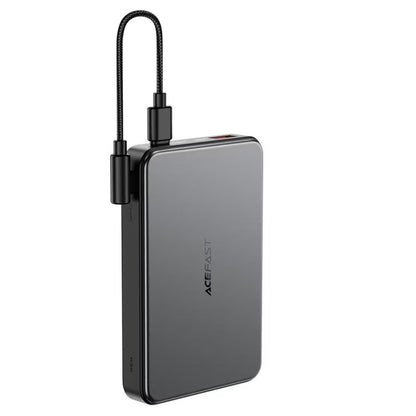 Ekstern trådløs batteri Acefast M31, 10000mAh, 22.5W, QC + PD + FQI, 1 x QI - 1 x USB-A - 2 x USB-C, Sort