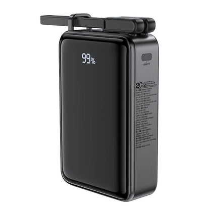 Ekstern batteri Acefast M4, 20000mAh, 67W, PD, 1 x USB-A - 2 x USB-C, Sort