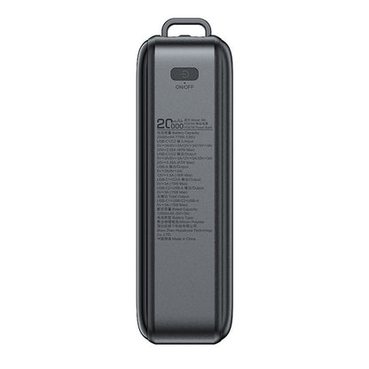 Ekstern batteri Acefast M4, 20000mAh, 67W, PD, 1 x USB-A - 2 x USB-C, Sort