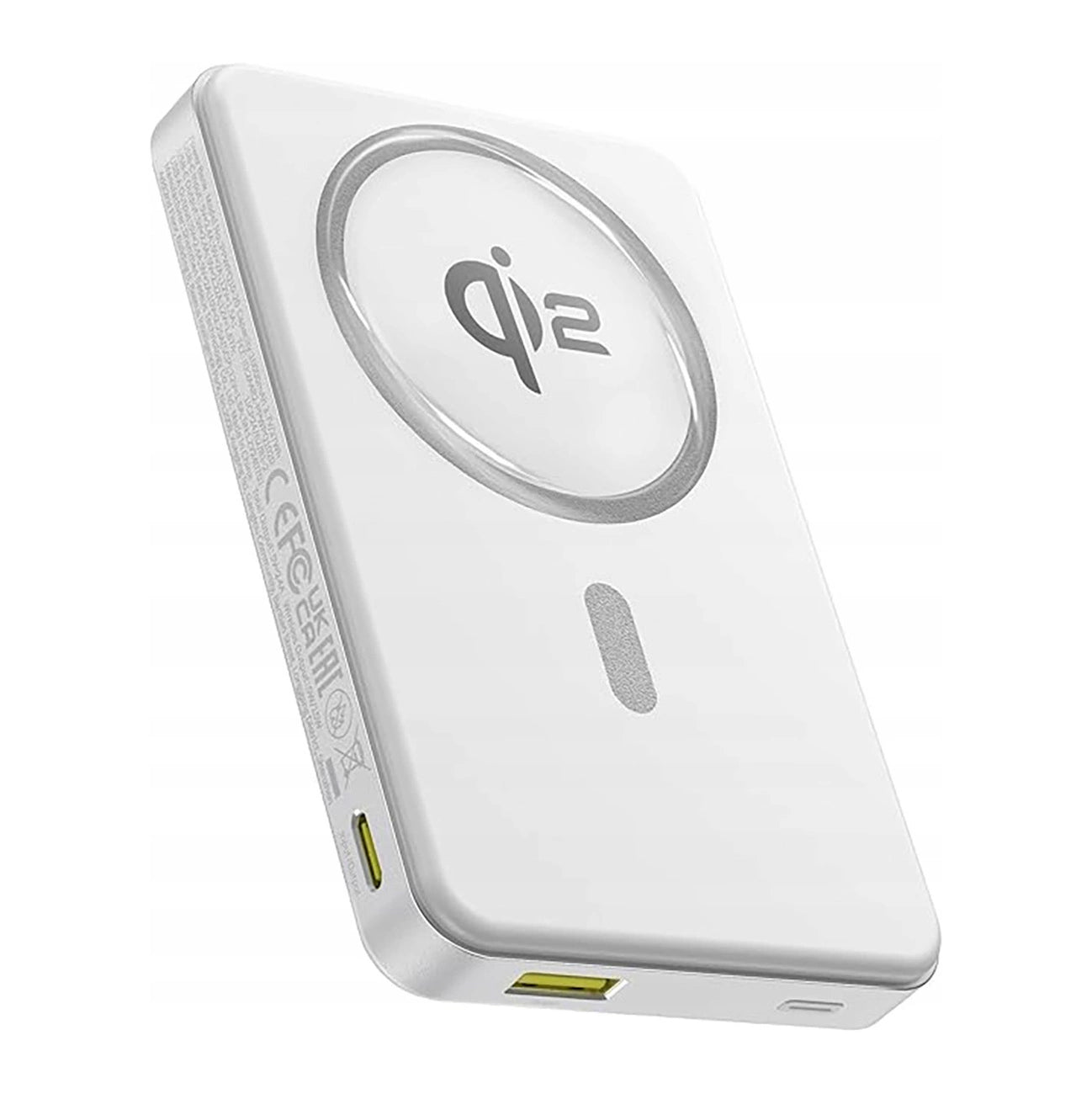 Ekstern trådløs batteri Baseus Airpow2 Qi2, 10000mAh, 22.5W, QC + PD + FQI, 1 x QI - 1 x USB-A - 1 x USB-C, Hvid P10080000213-00
