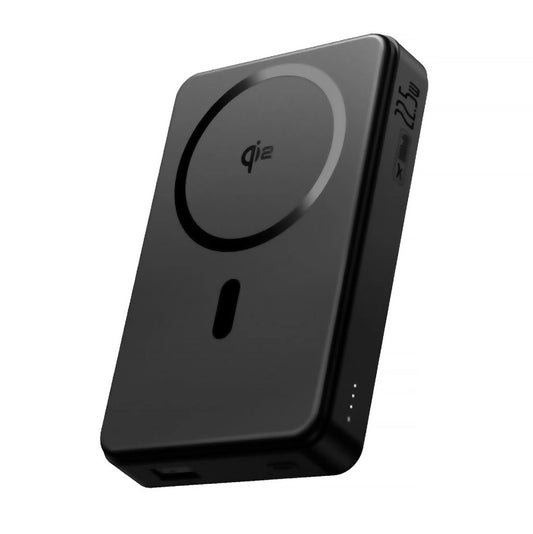 Ekstern trådløs batteri Baseus Airpow2 Qi2, 10000mAh, 22.5W, QC + PD + FQI, 1 x QI - 1 x USB-A - 1 x USB-C, Sort P10080000123-00