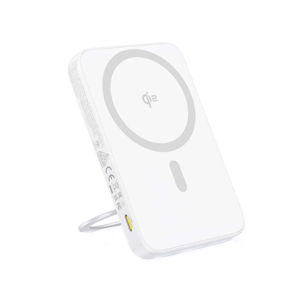 Ekstern trådløs batteri Baseus PicoGo, 5000mAh, 20W, PD + FQI, 1 x QI - 1 x USB-C, Hvid P10076800213-01