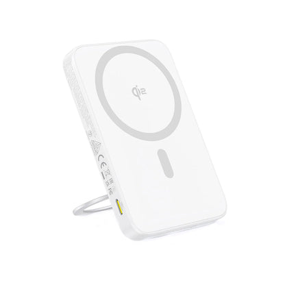 Ekstern trådløs batteri Baseus PicoGo, 5000mAh, 20W, PD + FQI, 1 x QI - 1 x USB-C, Hvid P10076800213-01