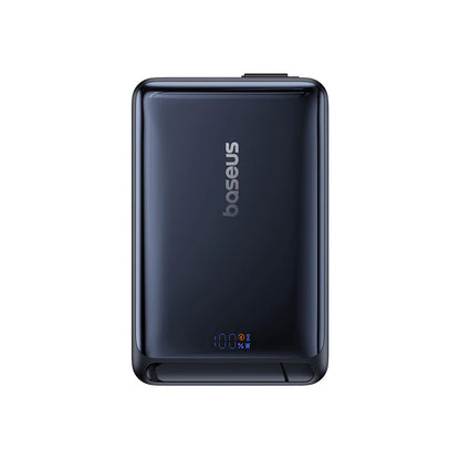 Ekstern trådløs batteri Baseus Nomos, 10000mAh, 45W, PD + FQI, 1 x QI - 2 x USB-C, Sort P10078800123-00