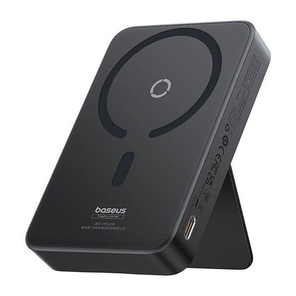 Ekstern trådløs batteri Baseus MagPro PPCXZ05, 5000mAh, 20W, PD + FQI, 1 x QI - 1 x USB-C, Sort, Genforseglet P10064101123-00