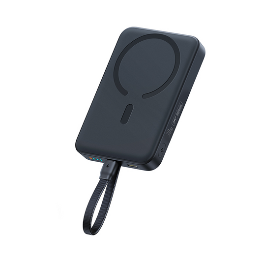 Baseus EnerFill FM11 Magnetic trådløs ekstern batteri, 10000mAh, 30W, PD + FQI, 1 x QI - 2 x USB-C, Sort E0028904