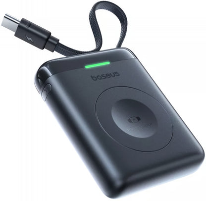 Baseus EnerFill FW11 Wireless External Battery for Apple Watch Series, 1640mAh, 5W, 1 x QI, Black E0205301