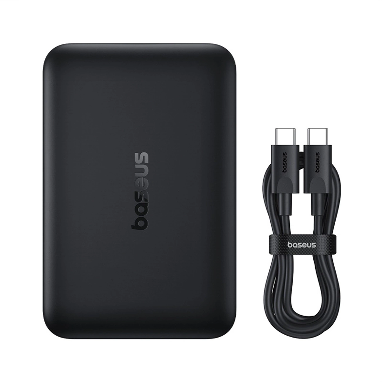 Ekstern trådløs batteri Baseus EnerFill FM11 Ultra-Mini, 10000mAh, 22.5W, PD + FQI, 1 x QI - 1 x USB-C, Sort P1008210E123-00