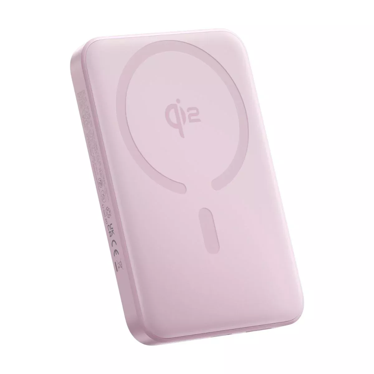 Ekstern trådløs batteri Baseus Enerfill FM12, 10000mAh, 22.5W, PD + FQI, 1 x QI - 1 x USB-C, Pink E0028502
