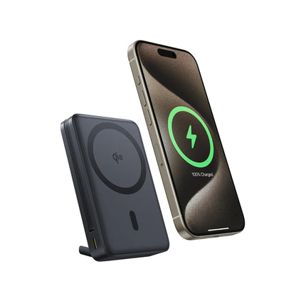 Ekstern trådløs batteri Baseus Nomos, 10000mAh, 45W, PD + FQI, 1 x QI - 2 x USB-C, Sort P10078800123-00