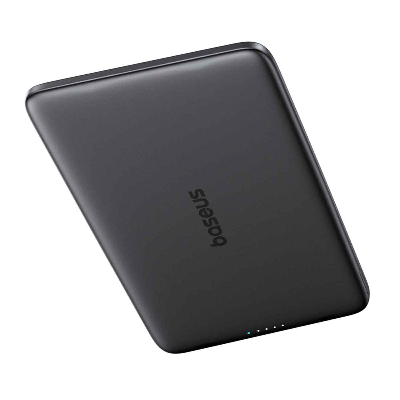 Ekstern trådløs batteri Baseus PicoGo AM41, 5000mAh, 20W, PD + FQI, 1 x QI - 1 x USB-C, Sort