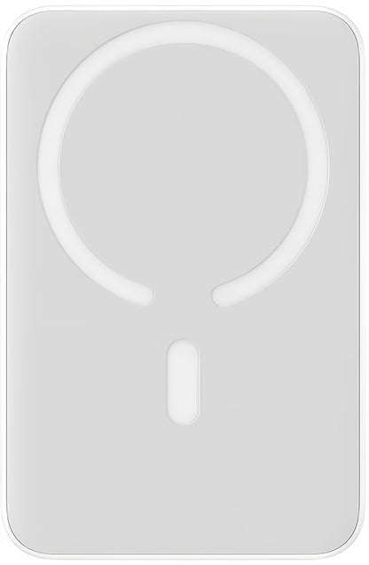 Ekstern Trådløs Batteri Baseus Magnetic Mini, 10000mAh, 20W, PD + FQI, 1 x QI - 1 x USB-C, Hvid PPCX07002