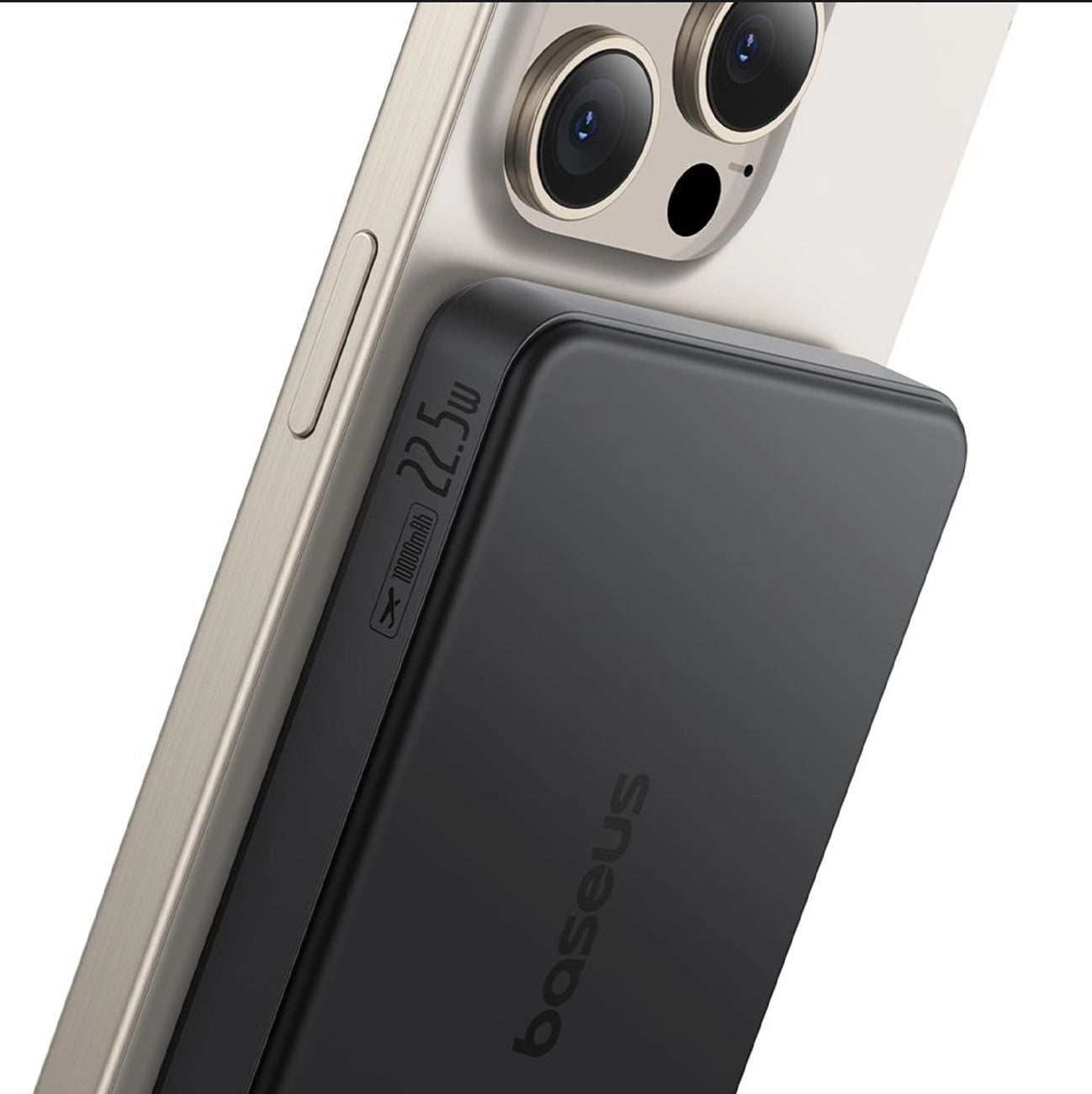 Ekstern trådløs batteri Baseus Airpow2 Qi2, 10000mAh, 22.5W, QC + PD + FQI, 1 x QI - 1 x USB-A - 1 x USB-C, Sort P10080000123-00