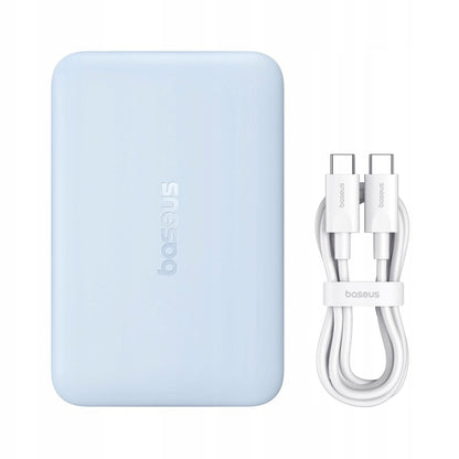 Trådløs ekstern batteri Baseus EnerFill FM11 Ultra-Mini, 10000mAh, 22.5W, PD + FQI, 1 x QI - 1 x USB-C, Blå P1008210E313-00