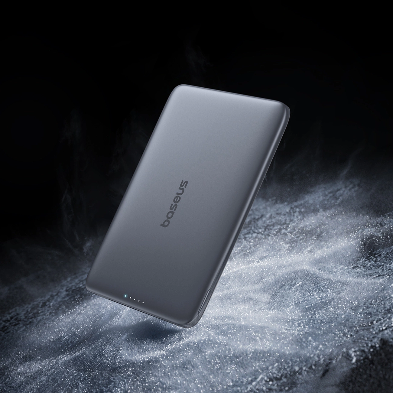 Ekstern trådløs batteri Baseus PicoGo AM41, 5000mAh, 20W, PD + FQI, 1 x QI - 1 x USB-C, Sort