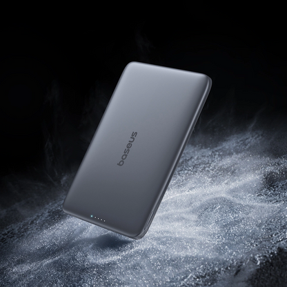 Ekstern trådløs batteri Baseus PicoGo AM41, 5000mAh, 20W, PD + FQI, 1 x QI - 1 x USB-C, Sort