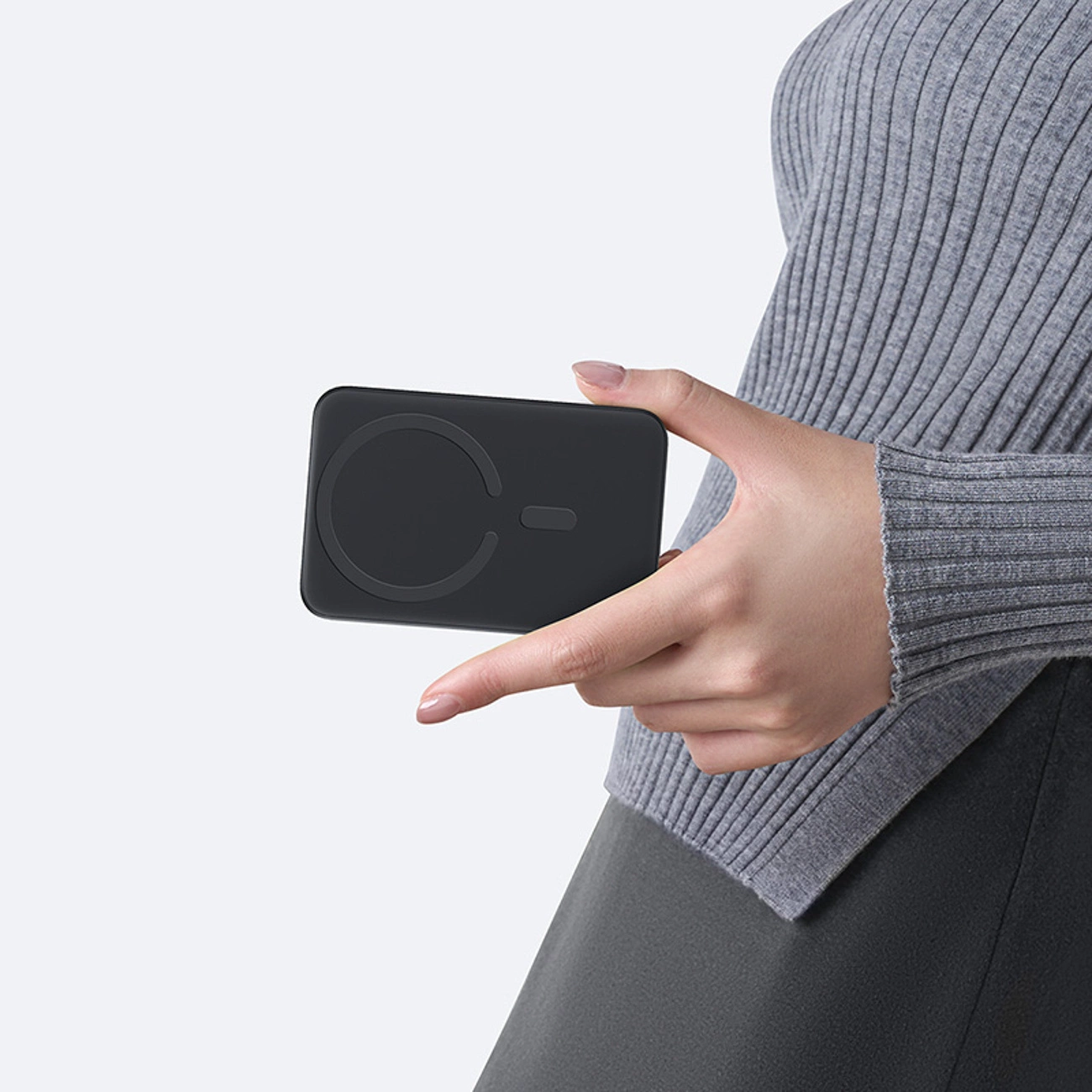 Ekstern trådløs batteri Baseus EnerFill FM11 Ultra-Mini, 10000mAh, 22.5W, PD + FQI, 1 x QI - 1 x USB-C, Sort P1008210E123-00