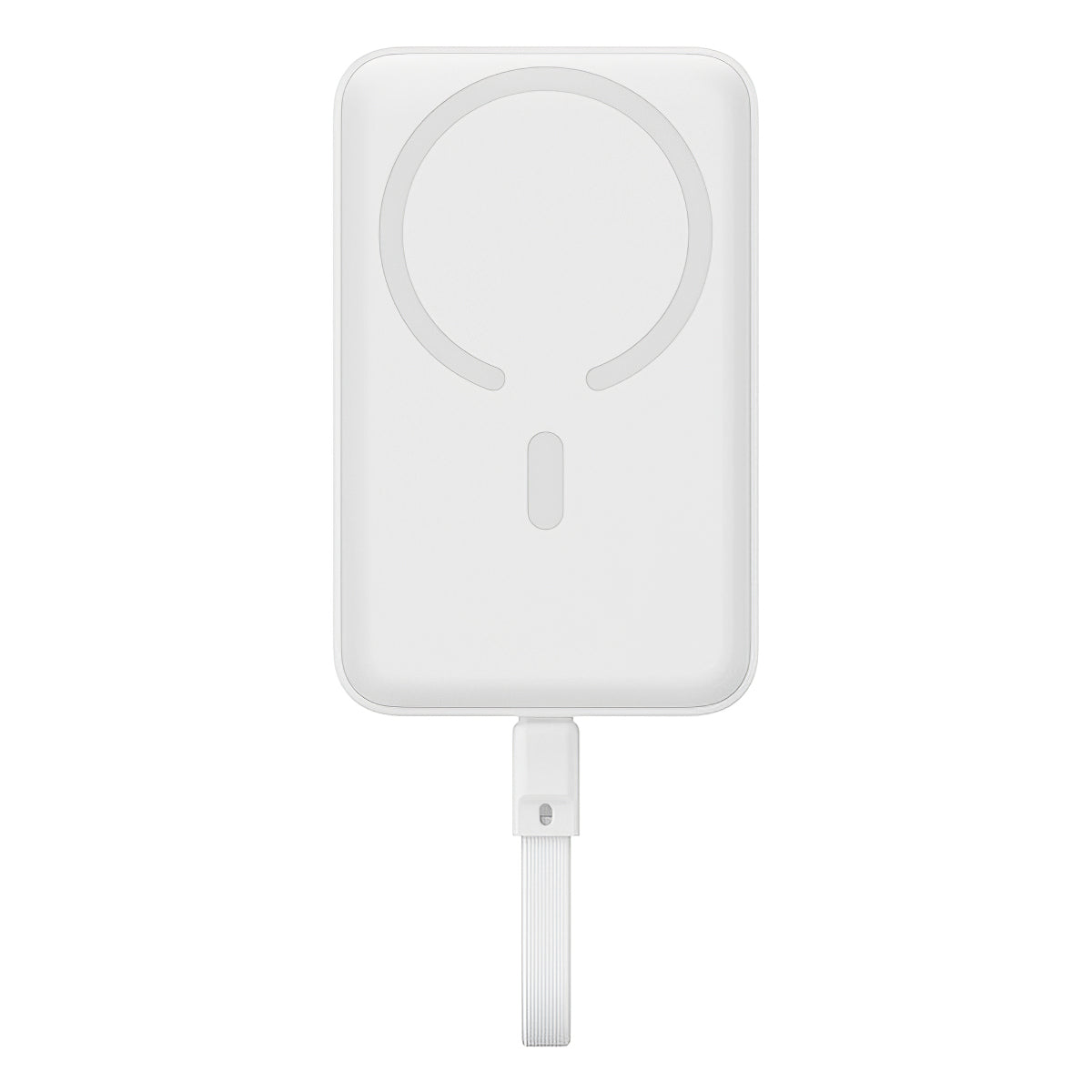 Ekstern Trådløs Batteri Baseus Magnetic Mini, 10000mAh, 30W, PD + FQI, 1 x QI - 2 x USB-C, Hvid P1002210B223-00