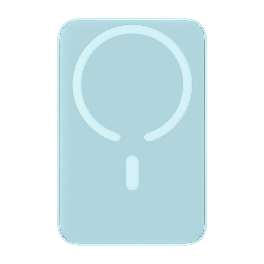 Baseus Magnetic Mini Wireless External Battery, 10000mAh, 20W, PD + FQI, 1 x QI - 1 x USB-C, Blue PPCX110103