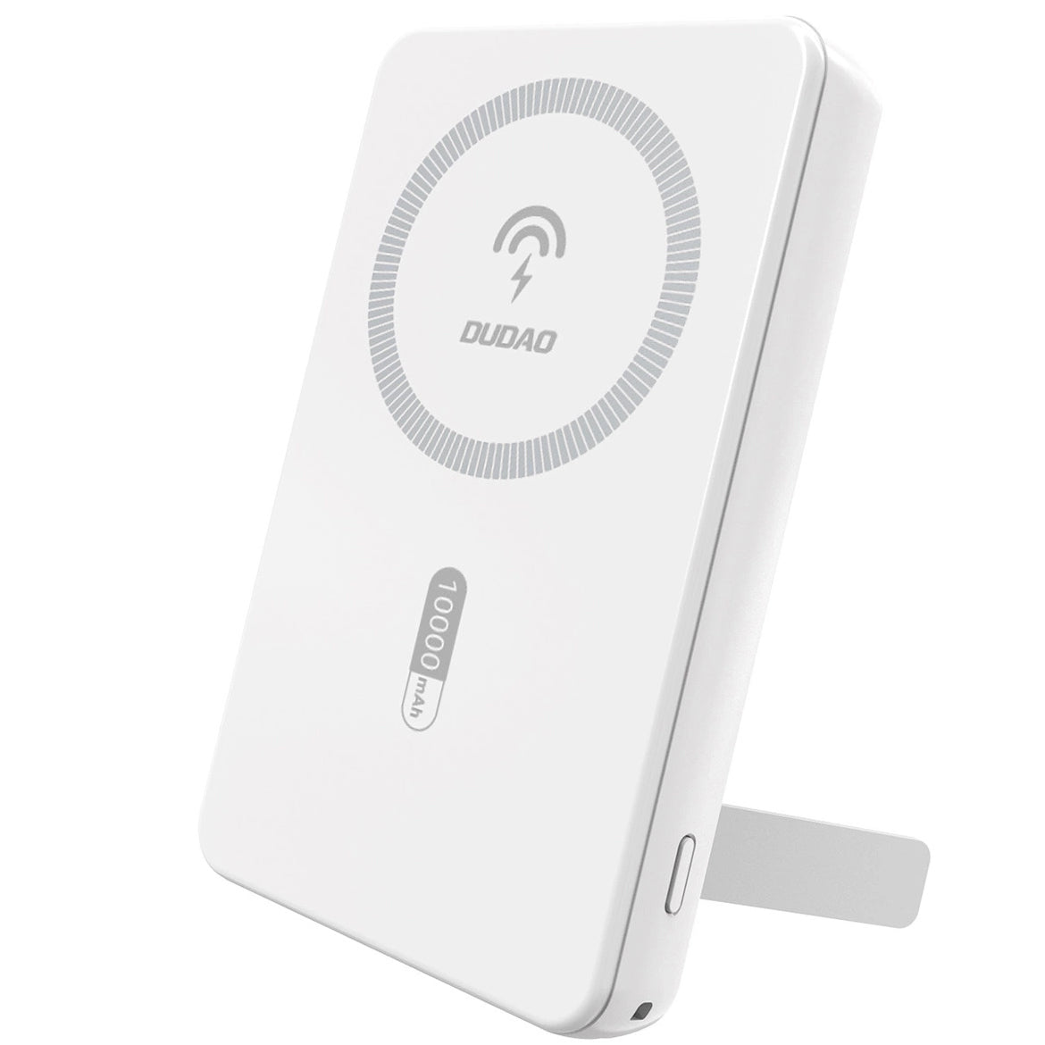 Ekstern Trådløs Batteri Dudao K14S+, 10000mAh, 22.5W, QC + PD + FQI, 1 x QI - 1 x USB-A - 1 x USB-C, Hvid
