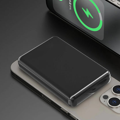 Trådløs Ekstern Batteri Dudao K14S, 5000mAh, 20W, QC + PD + FQI, 1 x QI - 1 x USB-A - 1 x USB-C, Sort