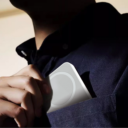 Ekstern trådløs batteri Dudao K26, 10000mAh, 20W, PD + FQI, 1 x QI - 1 x USB-C, Hvid