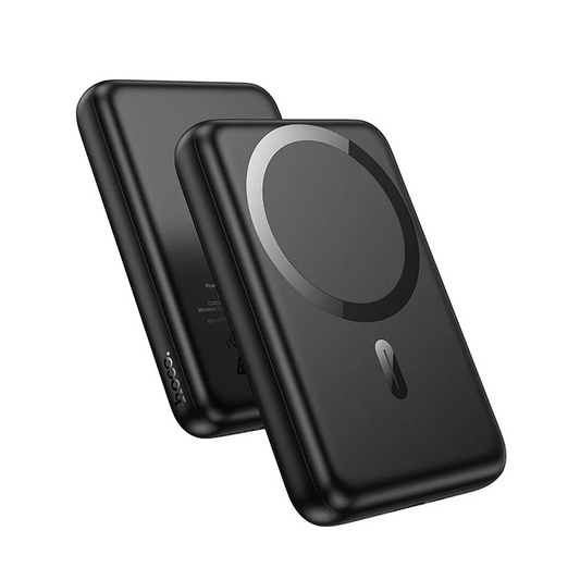 Ekstern trådløs batteri HOCO J141, 10000mAh, 20W, PD + FQI, 1 x QI - 1 x USB-C, Sort