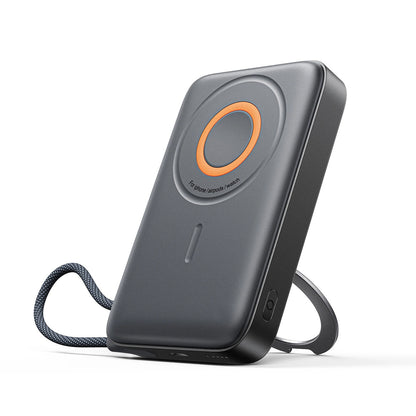 Ekstern trådløs batteri Joyroom JR-PBM02, 10000mAh, 22.5W, PD + FQI, 1 x QI - 2 x USB-C, Sort