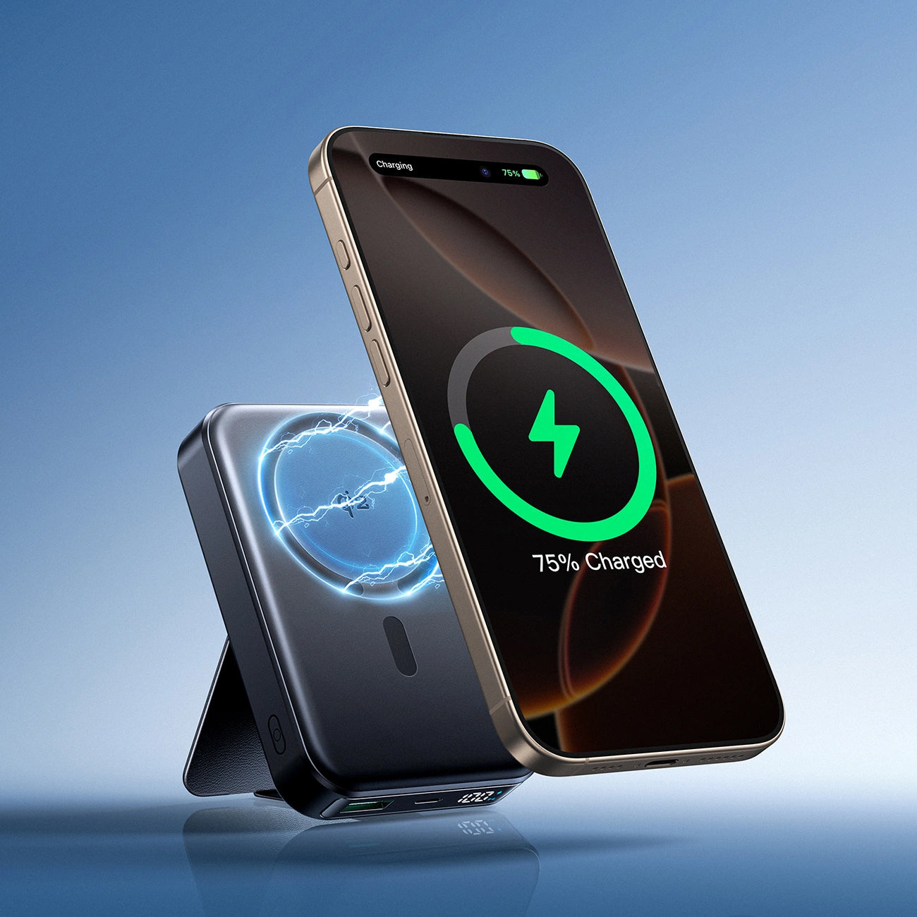 Ekstern Trådløs Batteri Joyroom JR-PBM11, 10000mAh, 22.5W, QC + PD + FQI, 1 x QI - 1 x USB-A - 1 x USB-C, Sort