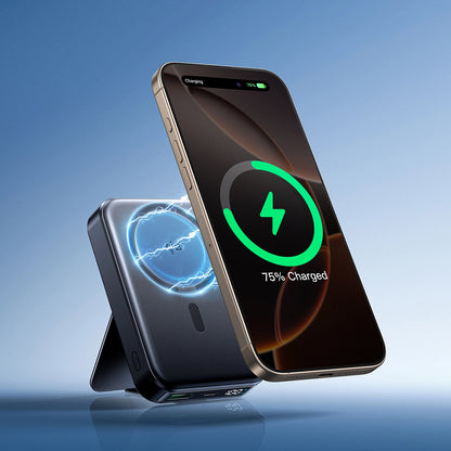 Ekstern Trådløs Batteri Joyroom JR-PBM11, 10000mAh, 22.5W, QC + PD + FQI, 1 x QI - 1 x USB-A - 1 x USB-C, Sort