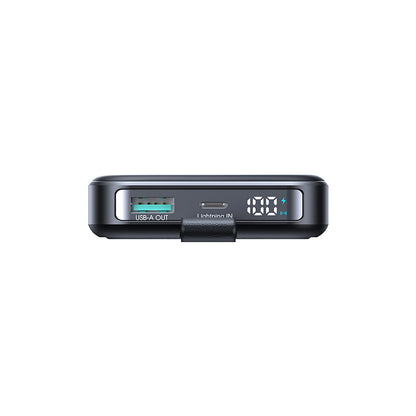 Ekstern Trådløs Batteri Joyroom JR-PBM11, 10000mAh, 22.5W, QC + PD + FQI, 1 x QI - 1 x USB-A - 1 x USB-C, Sort