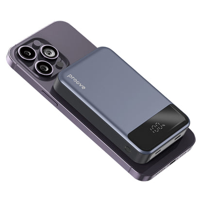 Ekstern trådløs batteri Proove Hoodman, 10000mAh, 20W, PD + FQI, 1 x QI - 1 x USB-C, Grå PBH120010003