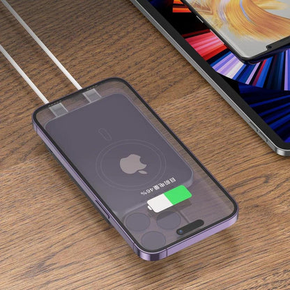 Ekstern trådløs batteri Proove Hoodman, 10000mAh, 20W, PD + FQI, 1 x QI - 1 x USB-C, Grå PBH120010003