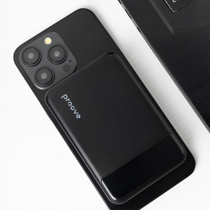 Proove Hoodman Wireless External Battery, 10000mAh, 20W, PD + FQI, 1 x QI - 1 x USB-C, Black PBH120010001