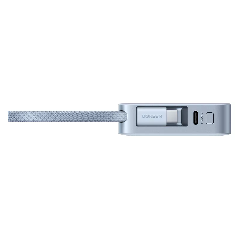 UGREEN MagFlow PB773 Wireless External Battery, 10000mAh, 25W, PD + FQI, 1 x QI - 2 x USB-C, Blue