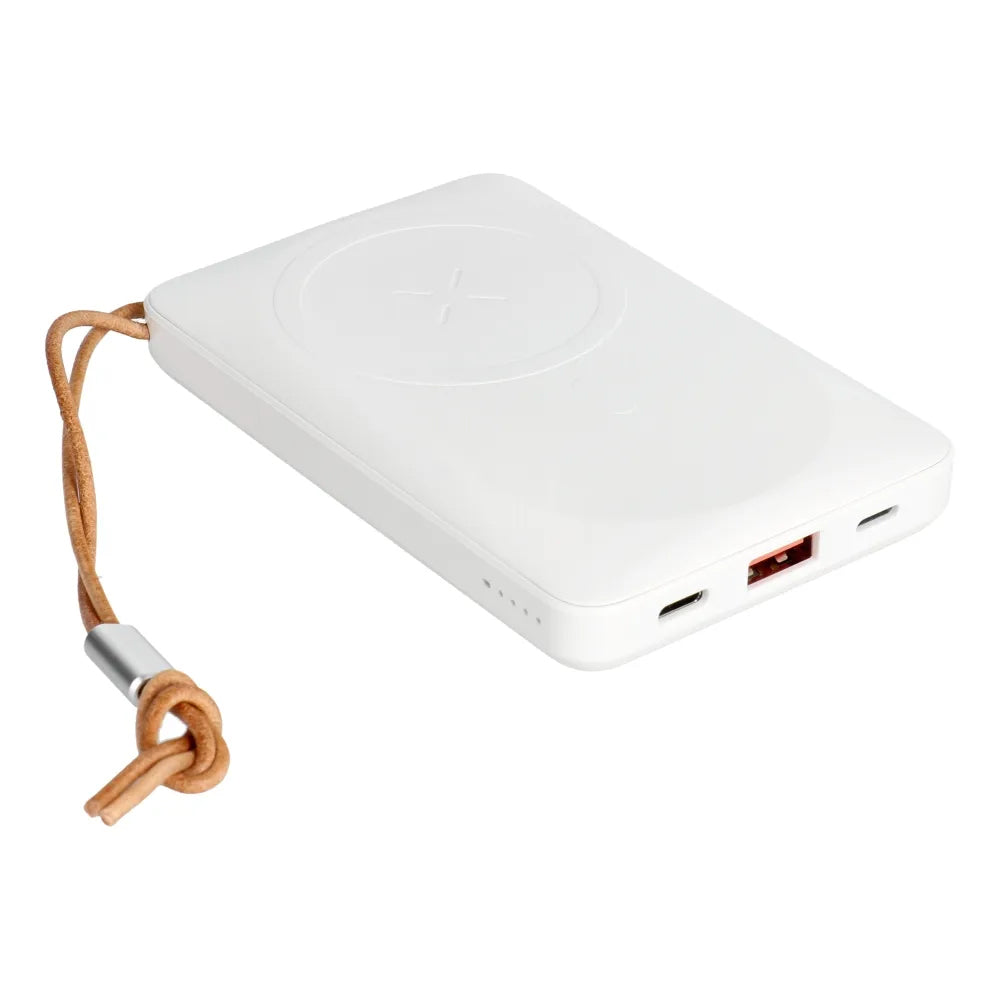 Ekstern Trådløs Batteri Veger VP1151 / W1151, 10000mAh, 22.5W, QC + PD + FQI, 1 x QI - 1 x USB-A - 1 x USB-C, Hvid