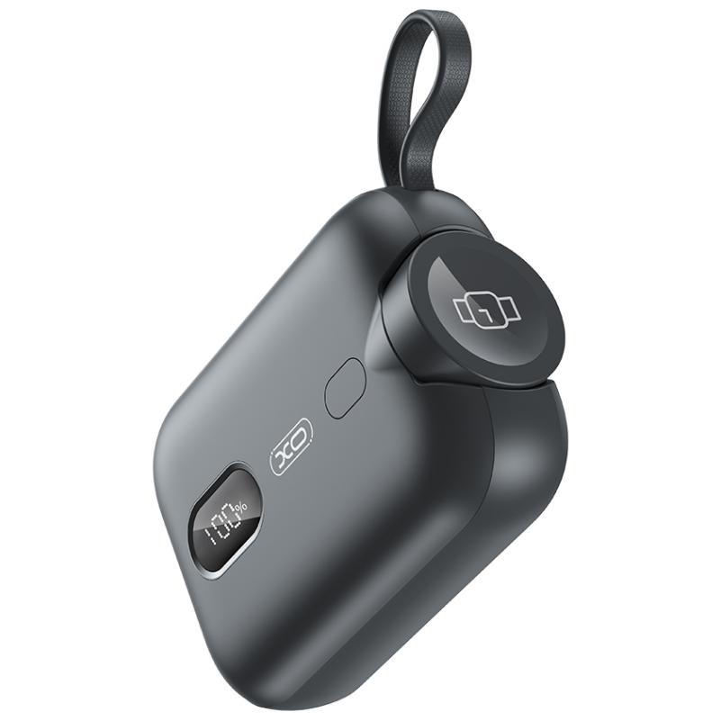 Ekstern trådløs batteri XO Design PR260, 10000mAh, 20W, PD + QI, 1 x QI - 2 x USB-C, Sort