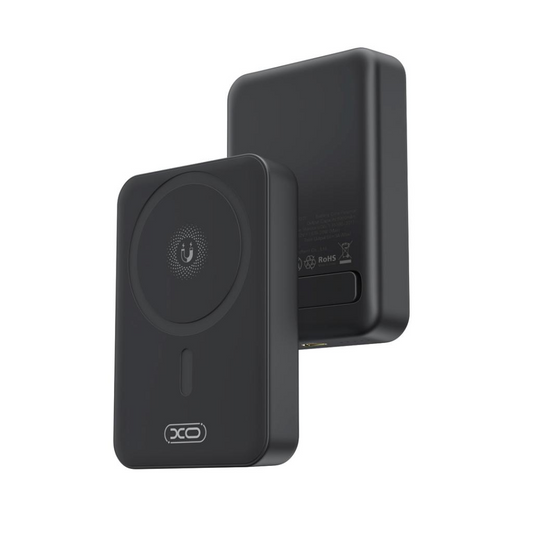 Wireless External Battery XO Design PR231, 10000mAh, 20W, PD + FQI, 1 x QI - 1 x USB-C, Black, Resealed