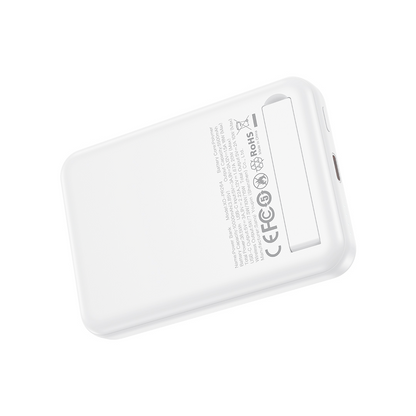 Ekstern trådløs batteri XO Design PR264, 10000mAh, 20W, PD + FQI, 1 x USB-C, Hvid