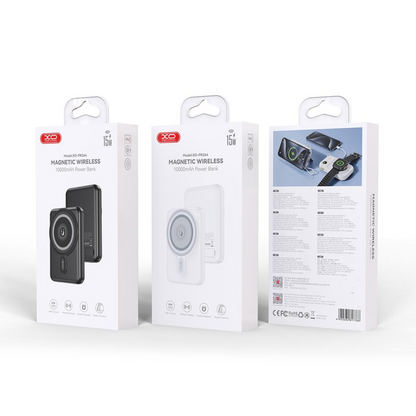 Ekstern trådløs batteri XO Design PR264, 10000mAh, 20W, PD + FQI, 1 x USB-C, Hvid